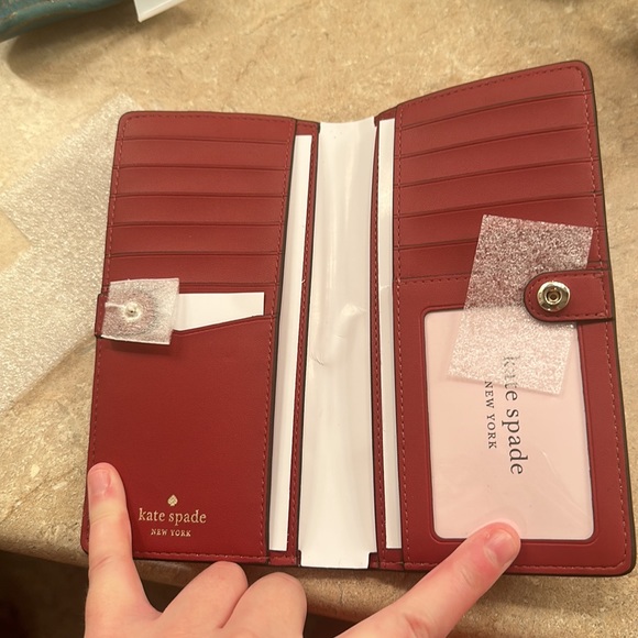 Brand new with tags, Kate Spade saffiano leather bifold wallet. - Picture 2 of 4